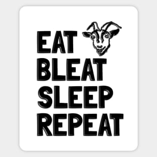 Eat Bleat Sleep Repeat Sticker